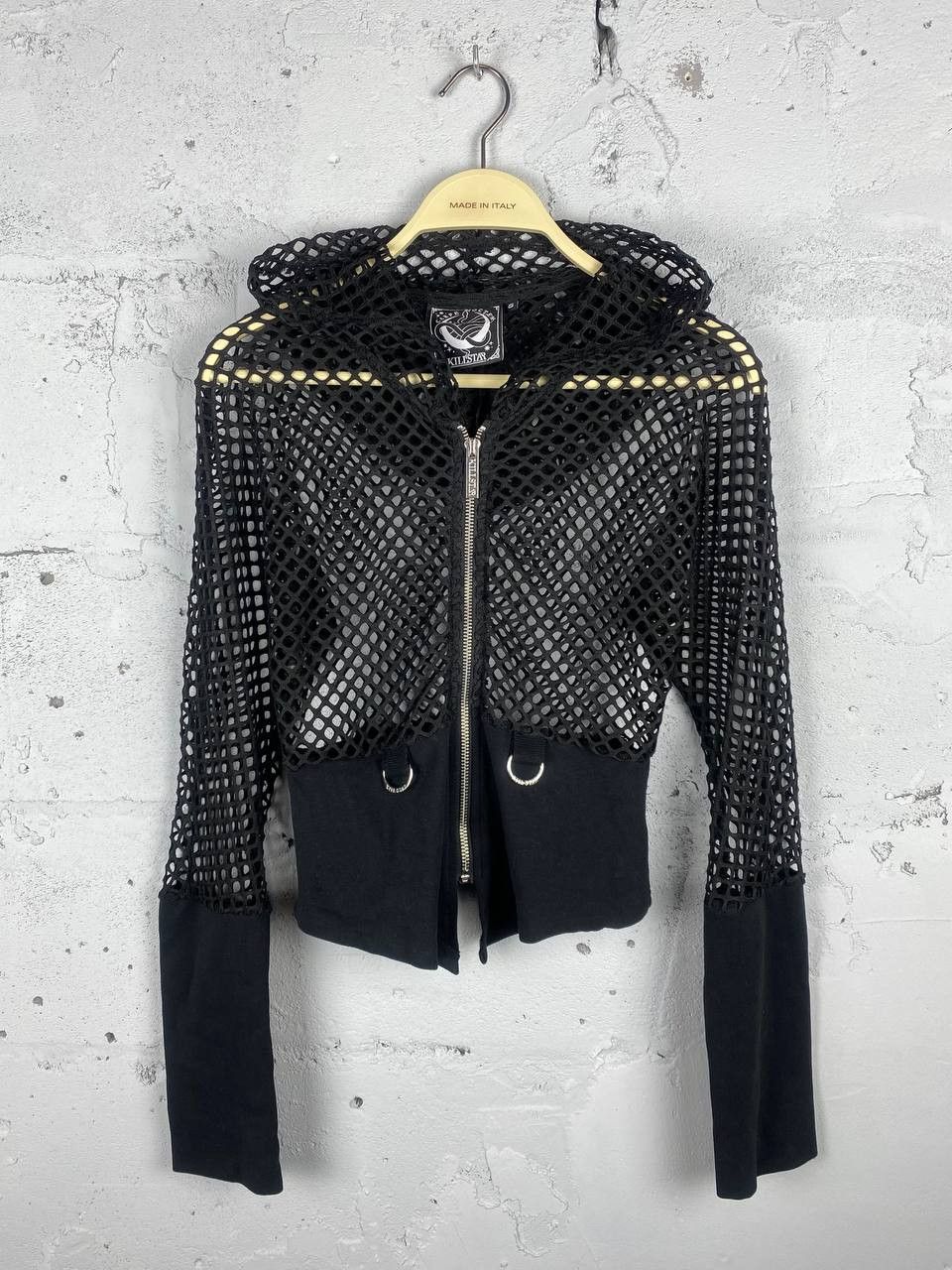 Killstar Avantgarde Opium Killstar Mesh Vamp Y2K Cropped Hoodie Size S / US 4 / IT 40 - 1 Thumbnail