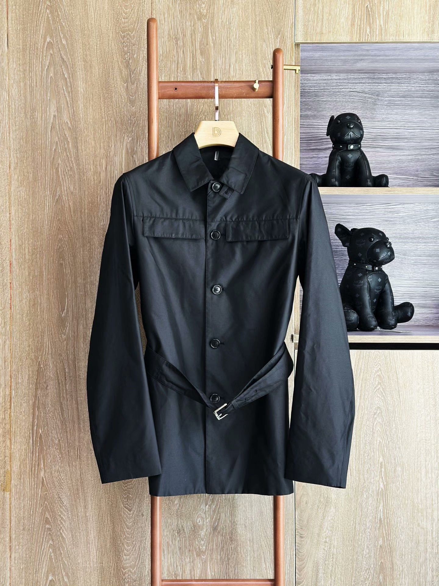 Dior Dior Black Casual Trench Coat Size US S / EU 44-46 / 1 - 1 Thumbnail