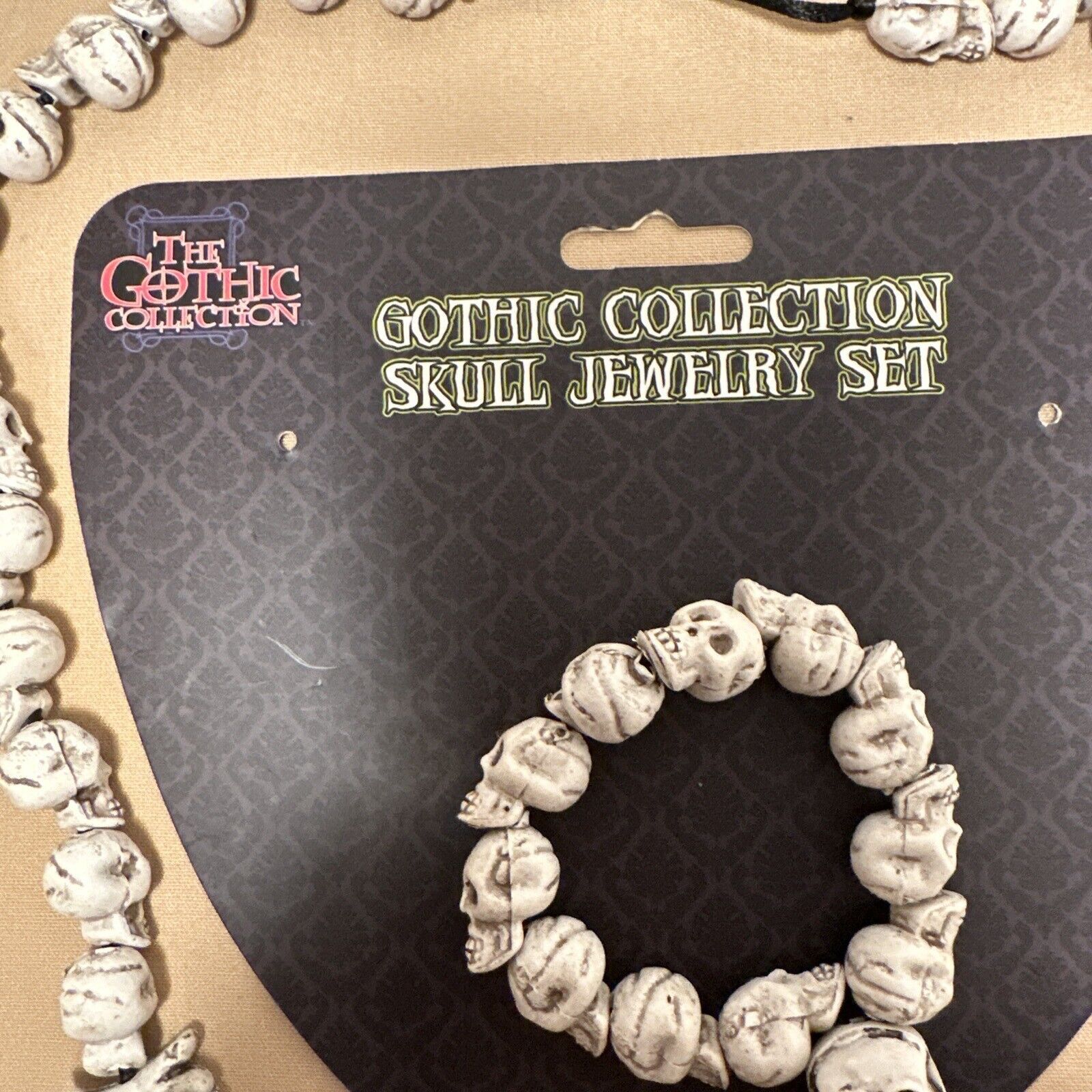 Other Gothic Faux Skul Set Bones Teeth Necklace Bracelet Voodoo Size ONE SIZE - 6 Thumbnail