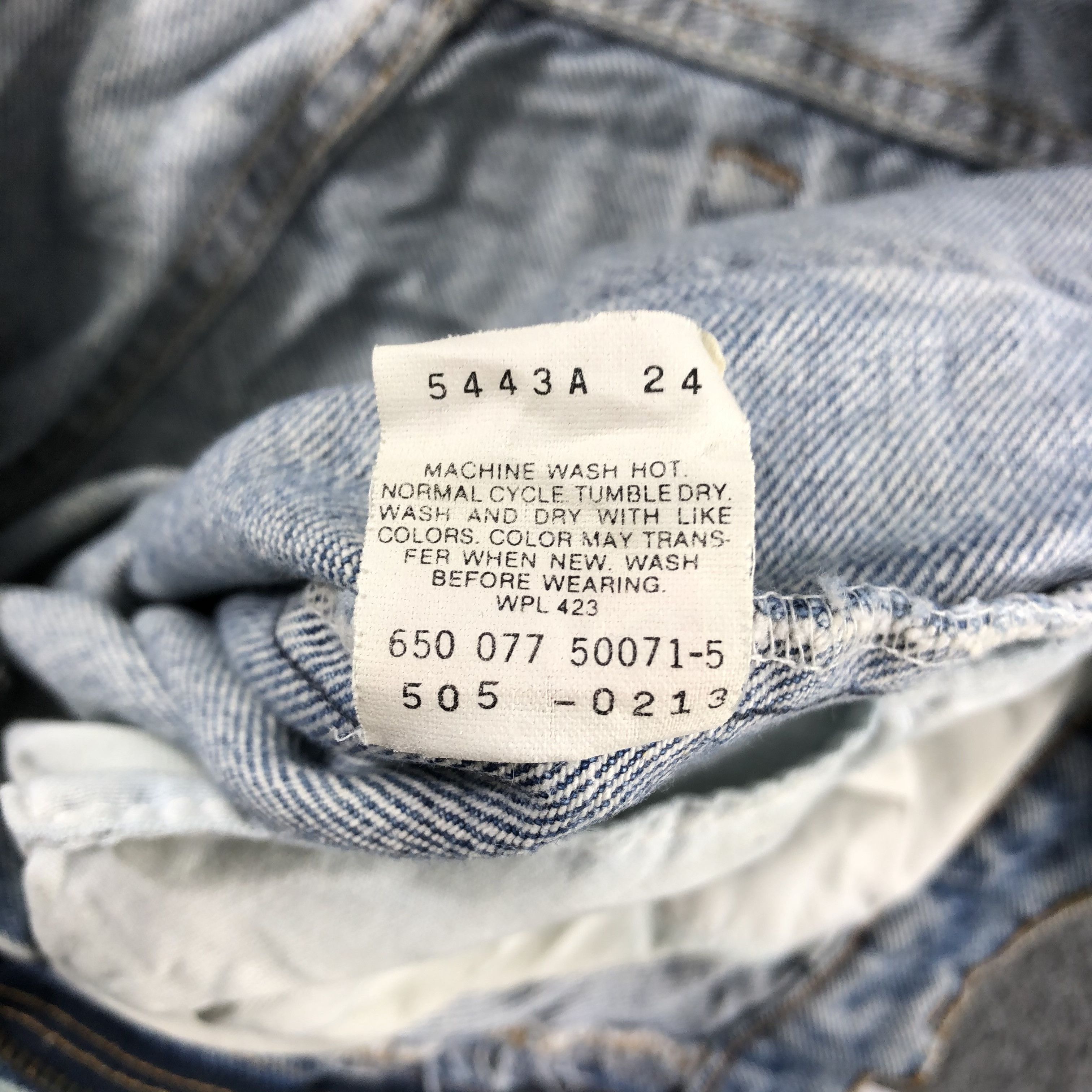 Levi's 90s Vintage Blue Wash Levis 505 Jeans-J2406 Size US 34 / EU 50 - 13 Thumbnail