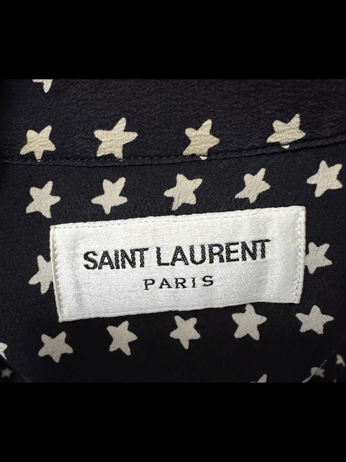 Saint Laurent Paris Sz 37 Saint Laurent Paris 18W Star Pattern Shirt-2508 Size US S / EU 44-46 / 1 - 4 Thumbnail