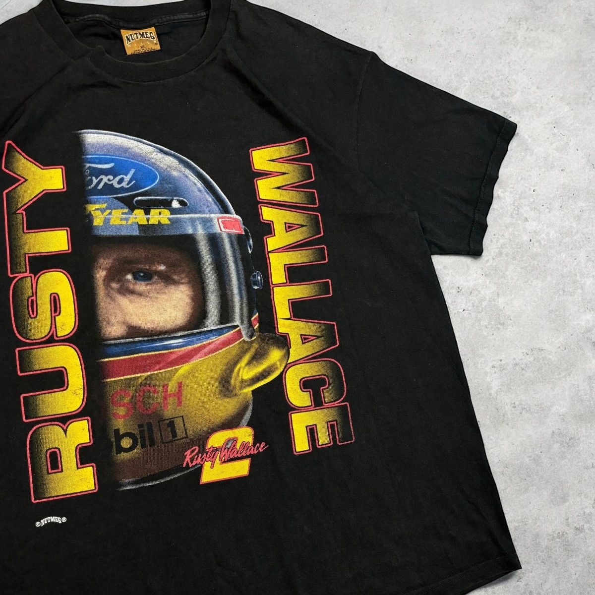 Nutmeg Vintage Nutmeg Graphic Tee Nascar Boxy Fit Size US XL / EU 56 / 4 - 4 Thumbnail