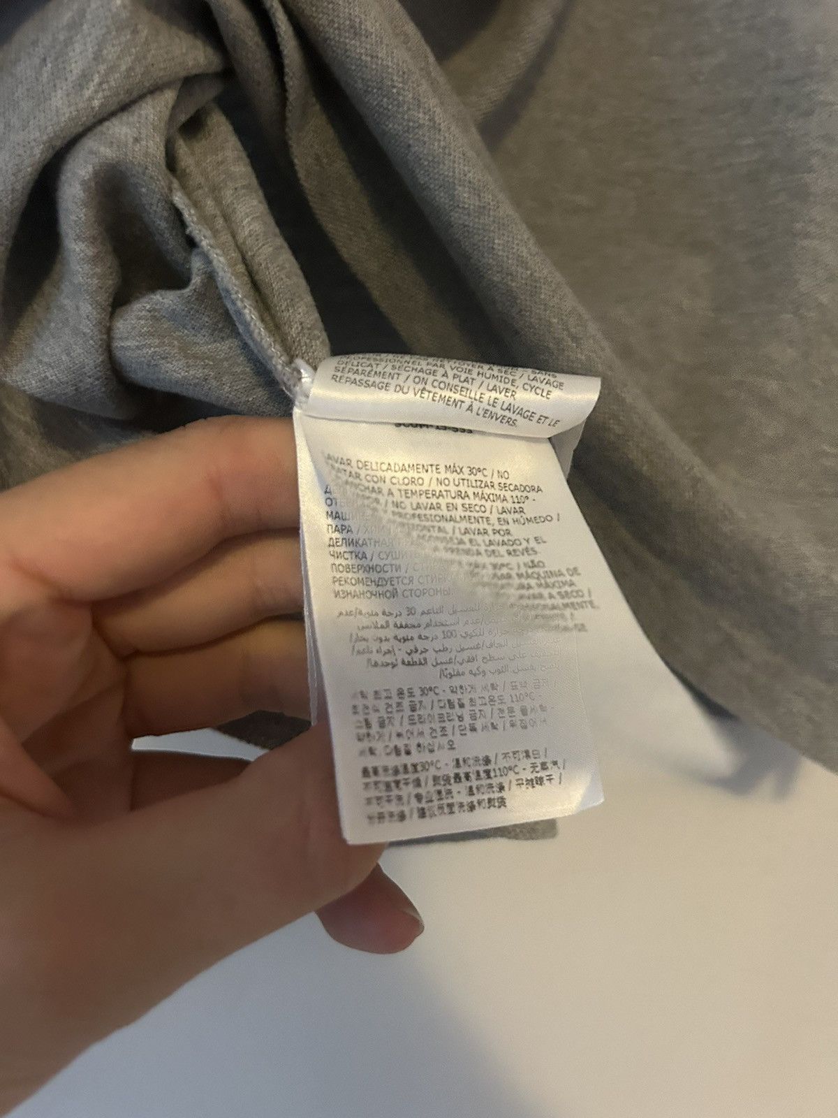 Moncler Grey Logo Polo Size US L / EU 52-54 / 3 - 10 Thumbnail