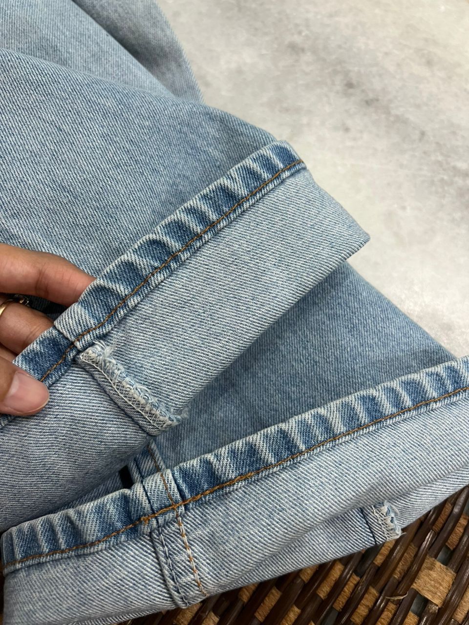 Vintage Levis 646 bell bottom light Blue