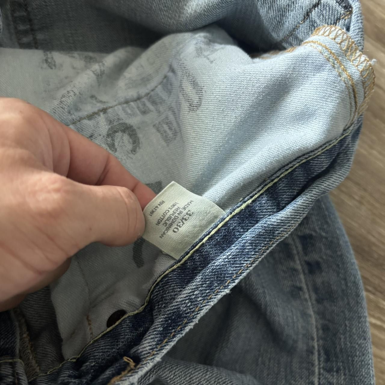 Polo Ralph Lauren Crazy Vintage Y2K/2000s Grunge Faded Wash Polo Ralph Lauren Denim Jeans! 33x29 Size US 33 - 8 Thumbnail