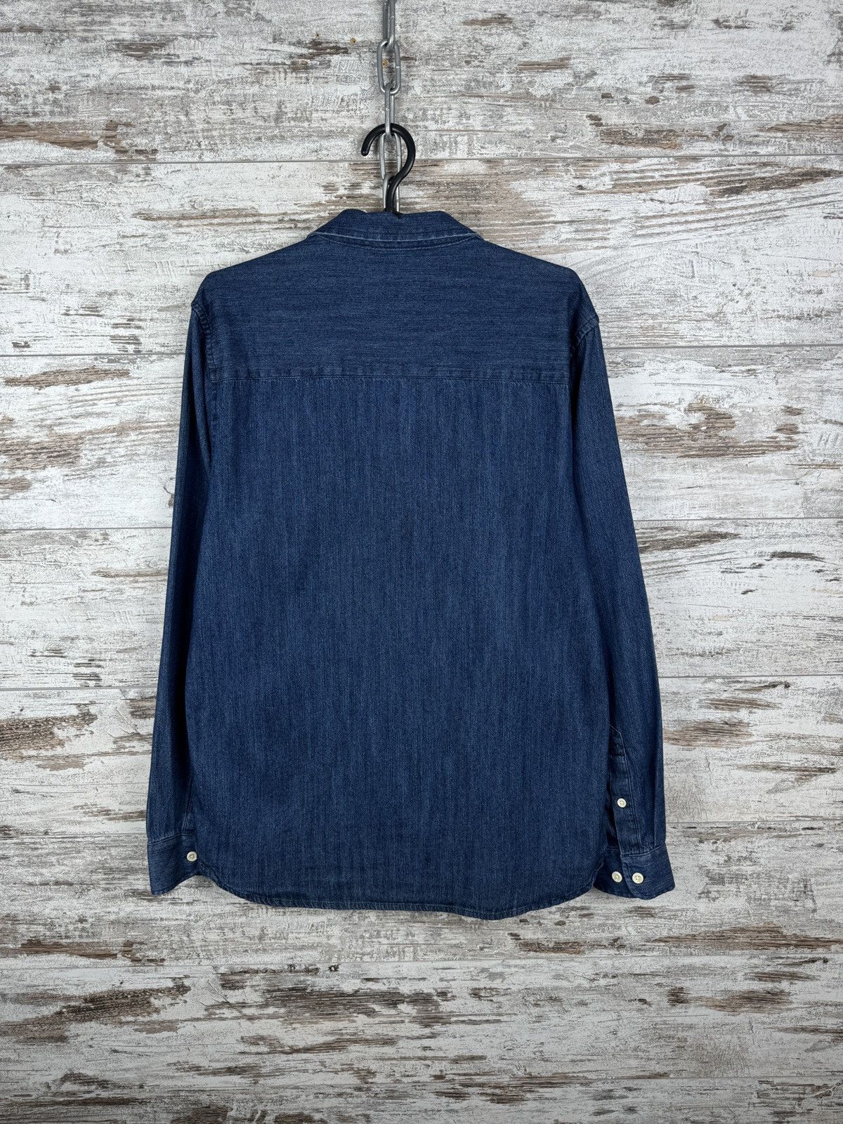 Folk Mens Vintage Folk denim shirts button up jeans blue luxury Size US M / EU 48-50 / 2 - 11 Thumbnail