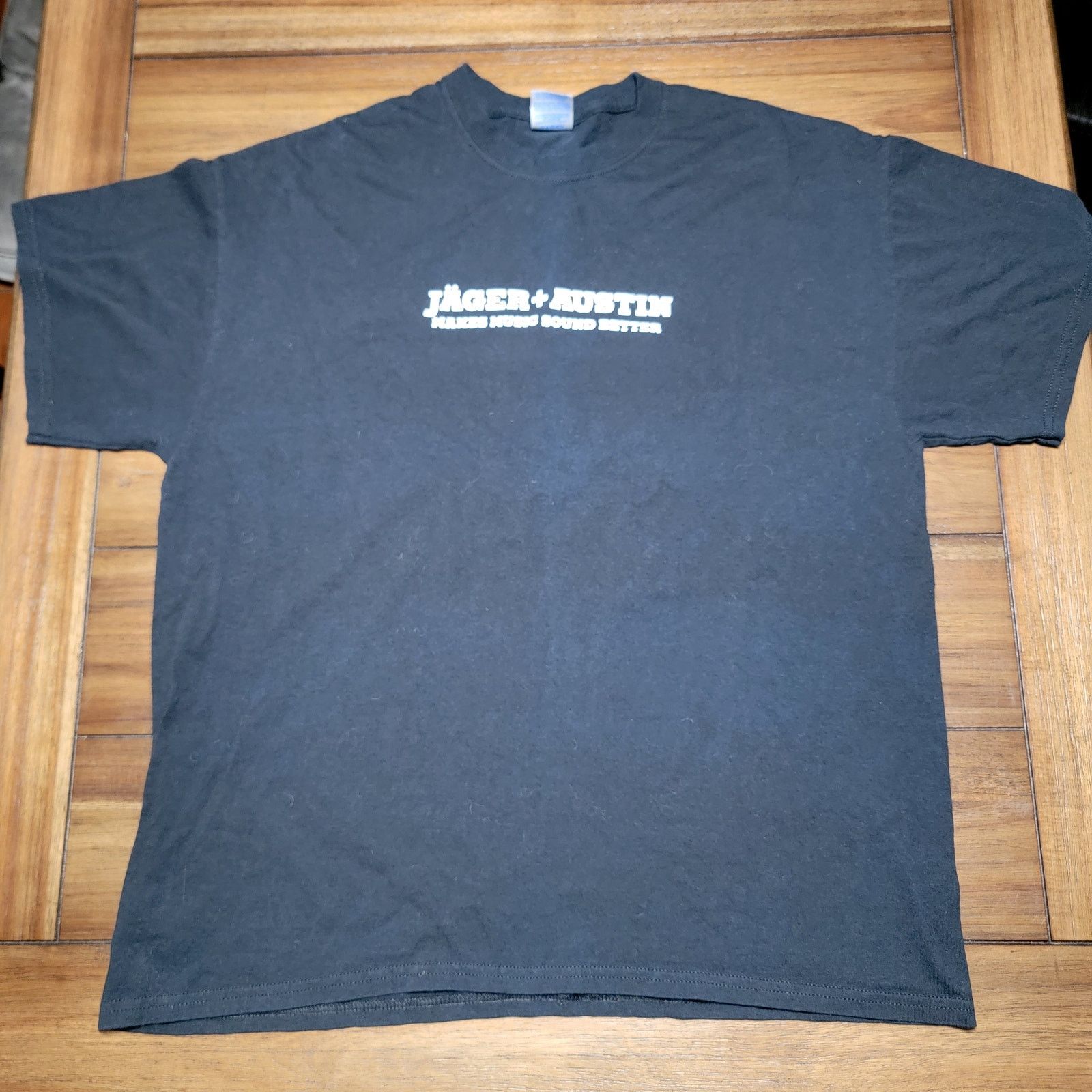 Gildan Jager + Austin Black Unisex Tee (Gildan) - Size XL Size US XL / EU 56 / 4 - 3 Thumbnail