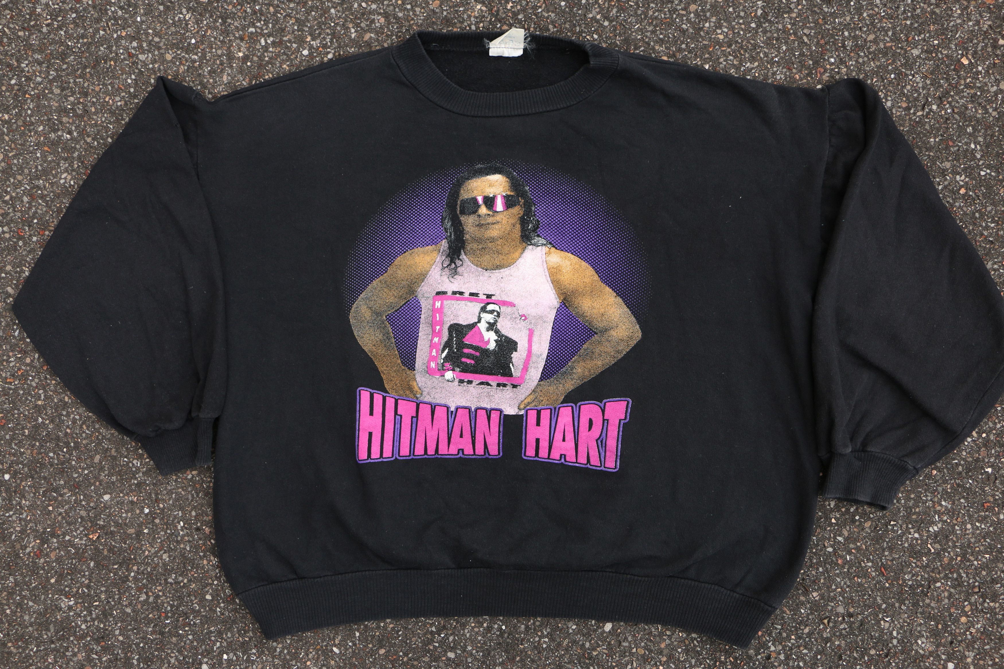 WWF Rare Bret “The Hitman” Hart Sweatshirt – European Promo Size US M / EU 48-50 / 2 - 1 Thumbnail