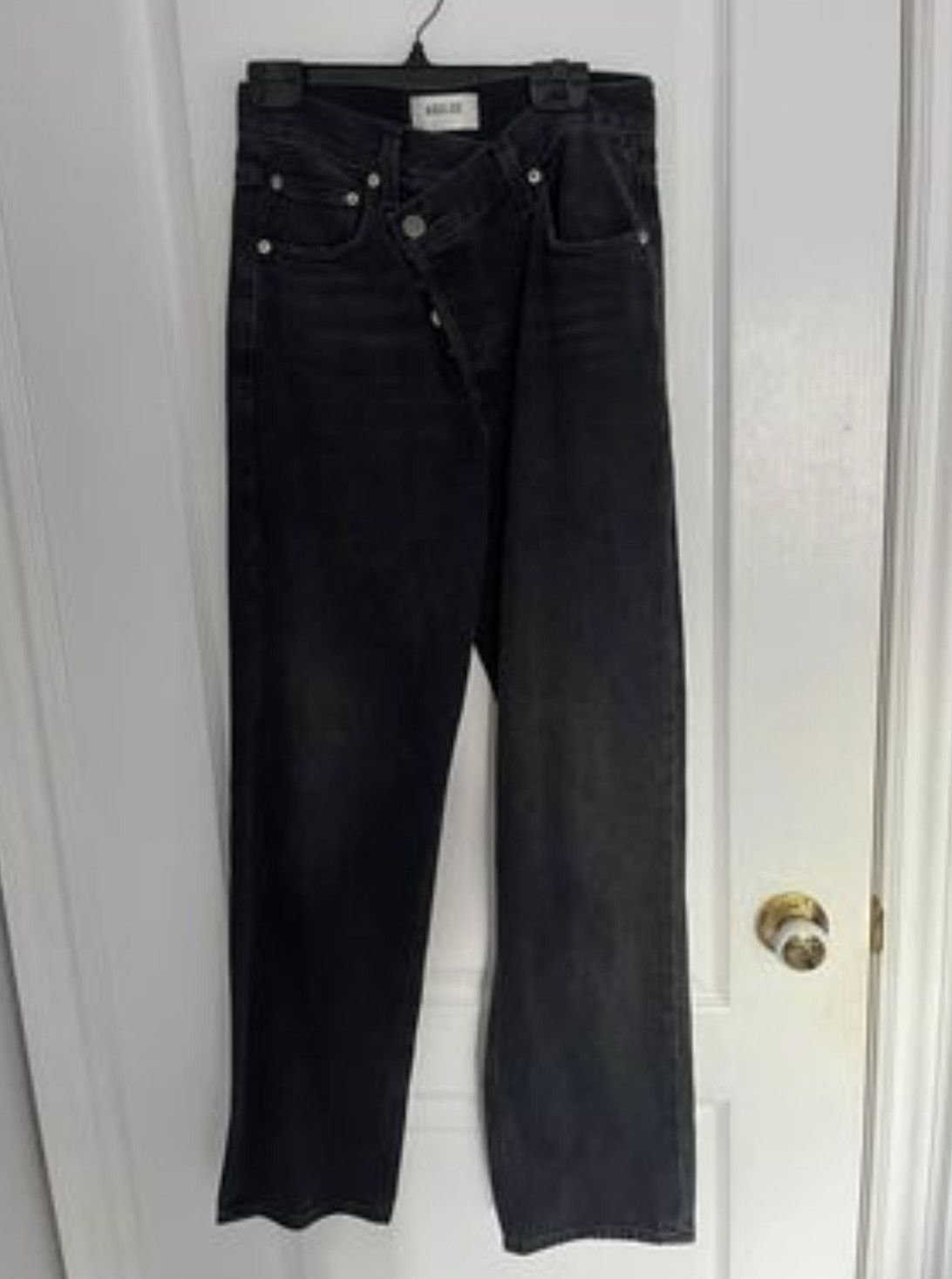 image of Aritzia Agolde Cross Over Jeans! in Black, Women's (Size 24)