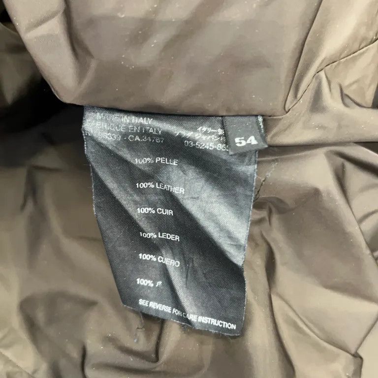 Prada Brown Leather Duffle Coat Size US L / EU 52-54 / 3 - 6 Thumbnail