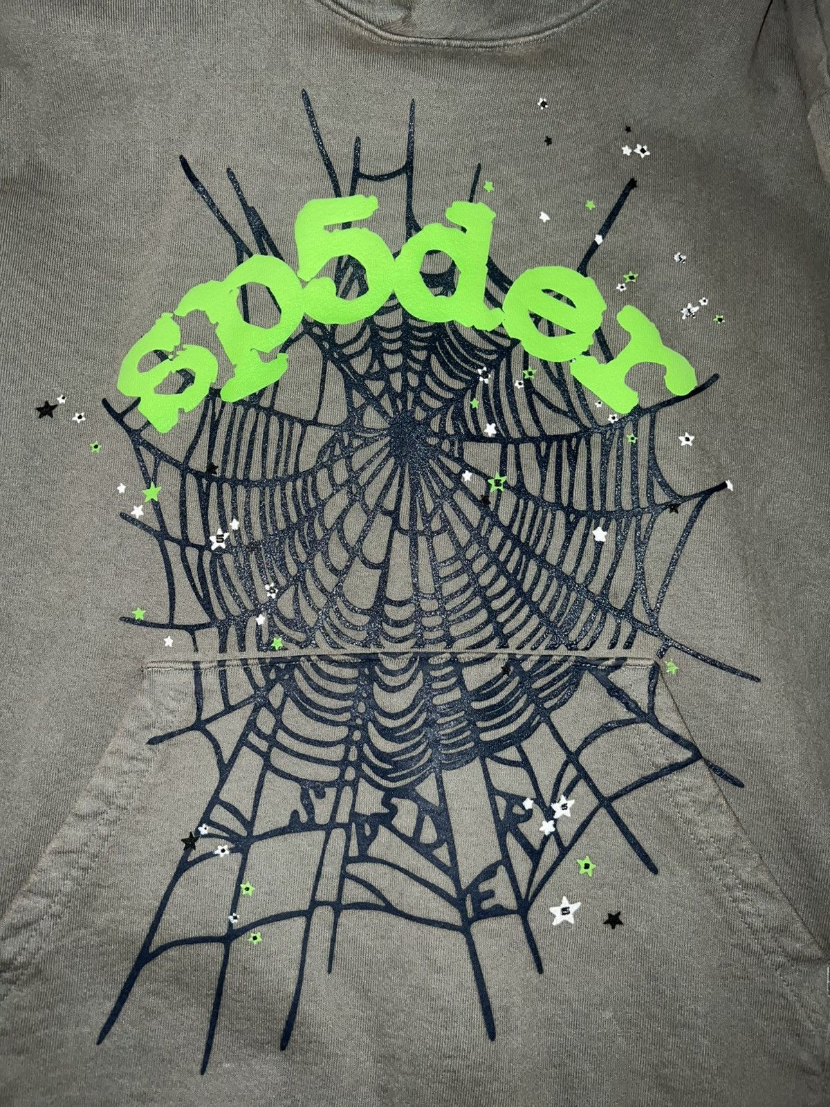 Spider Worldwide Gray/Neon Green Hoodie (Sp5der)