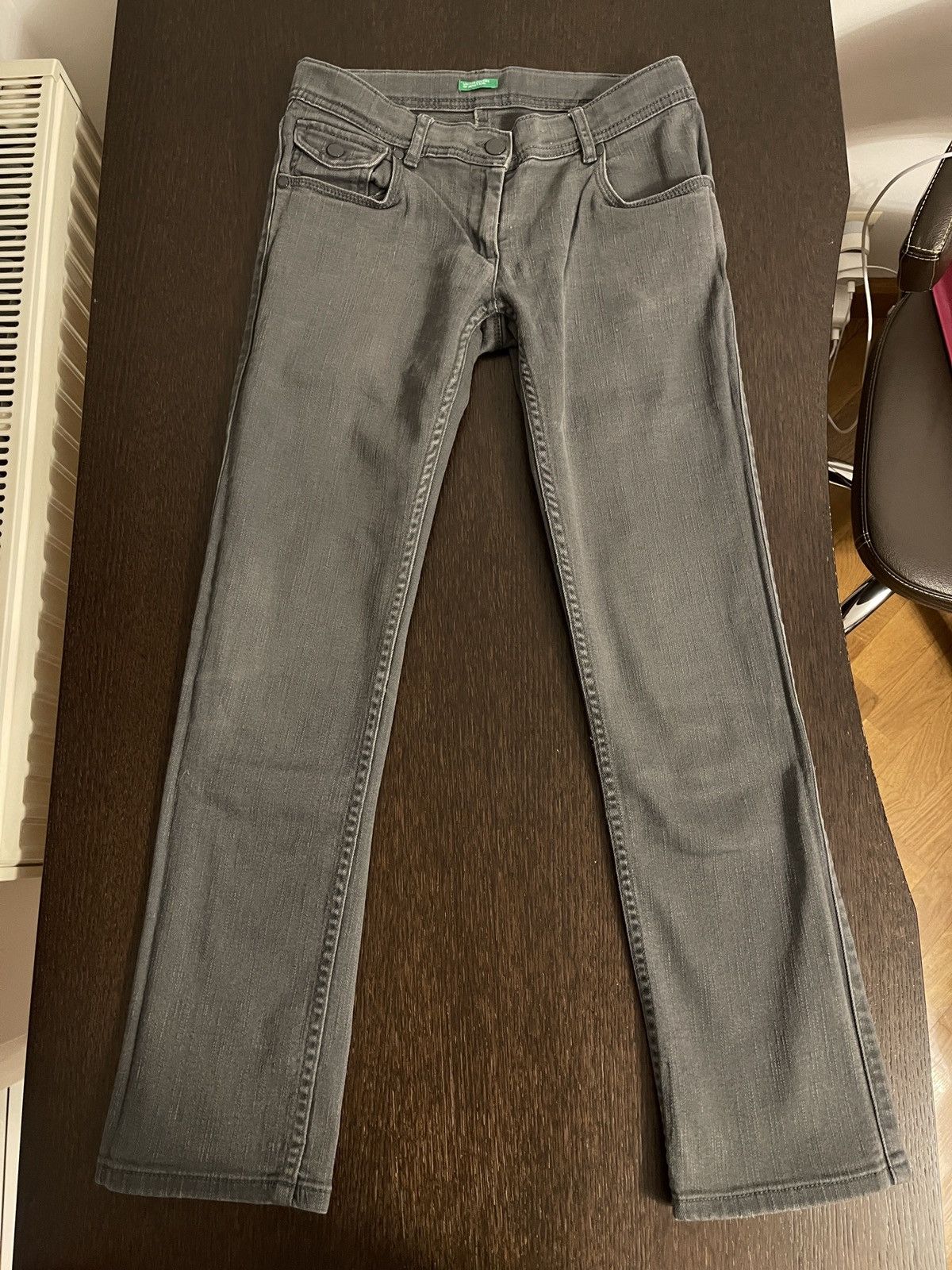 United Colors Of Benetton Benetton girl’s jeans with adjustable waist Size 27" / US 4 / IT 40 - 1 Thumbnail