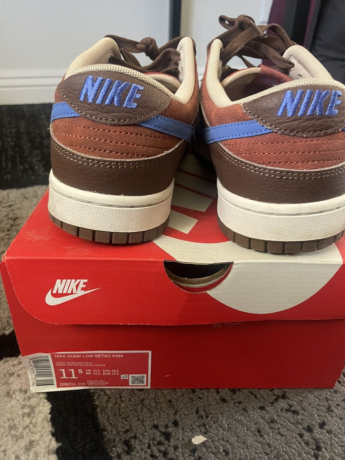 Jordan Brand × Nike Nike Dunk Low Retro PRM Size US 11.5 / EU 44-45 - 6 Thumbnail