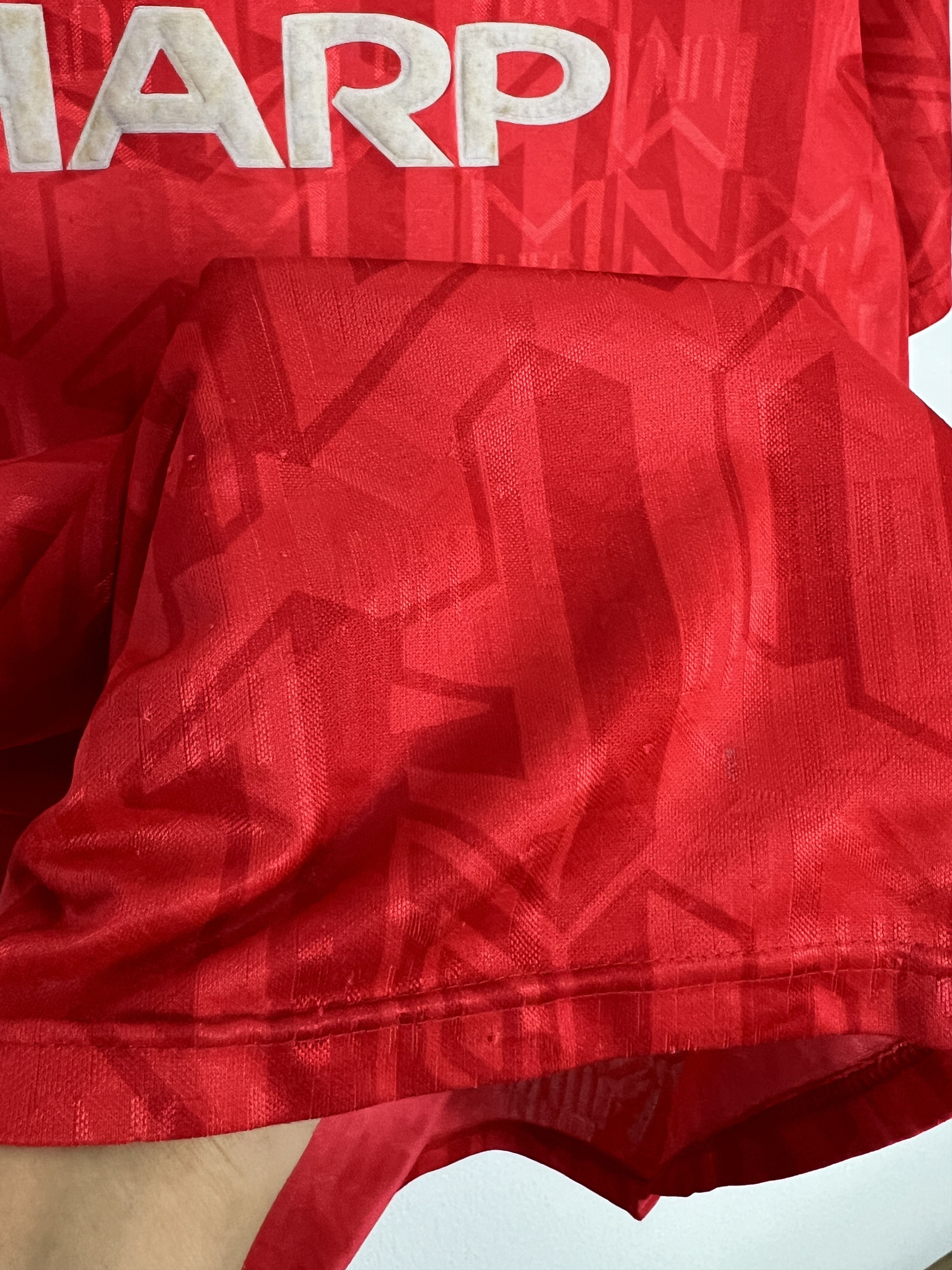 Umbro Manchester United Home football shirt 1992 Soccer Umbro Size US XL / EU 56 / 4 - 7 Thumbnail