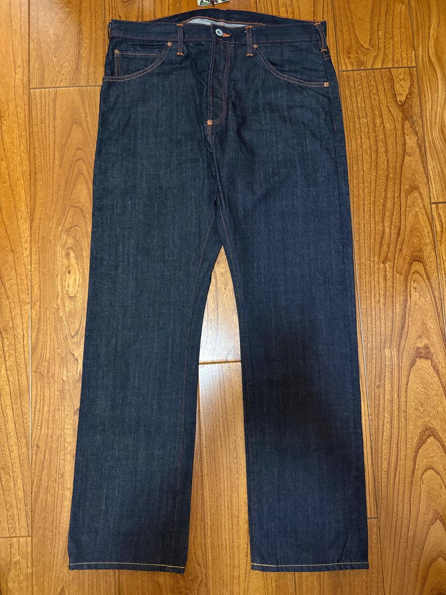 Bape BAPE Copper Wire Camo Raw Denim Jeans L New Size US 34 / EU 50 - 2 Thumbnail