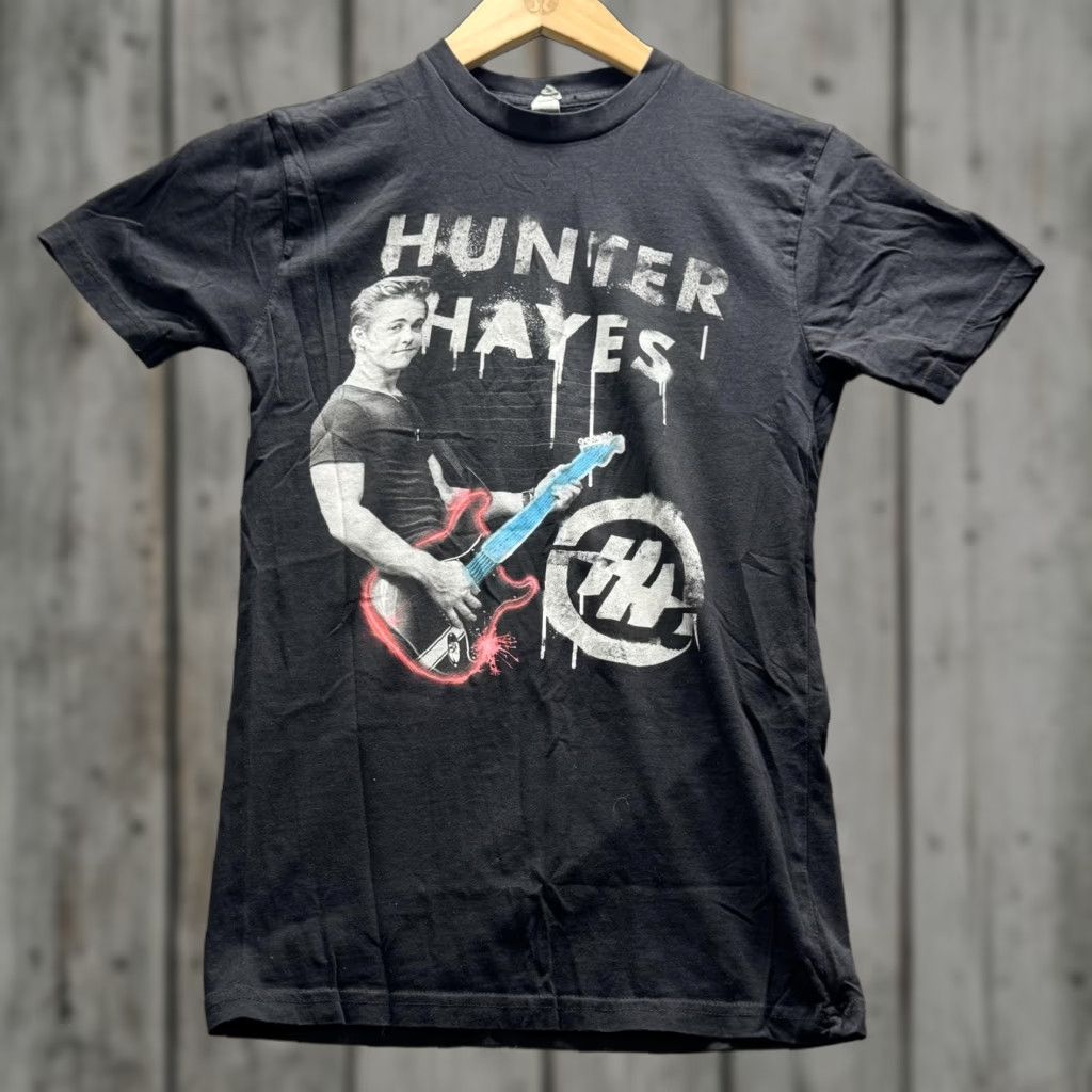 Hunter Hunter Hayes Shirt Mens Small Black Tattoo Your Name Tour Graphic Tee FM Rocks Size US S / EU 44-46 / 1 - 1 Thumbnail