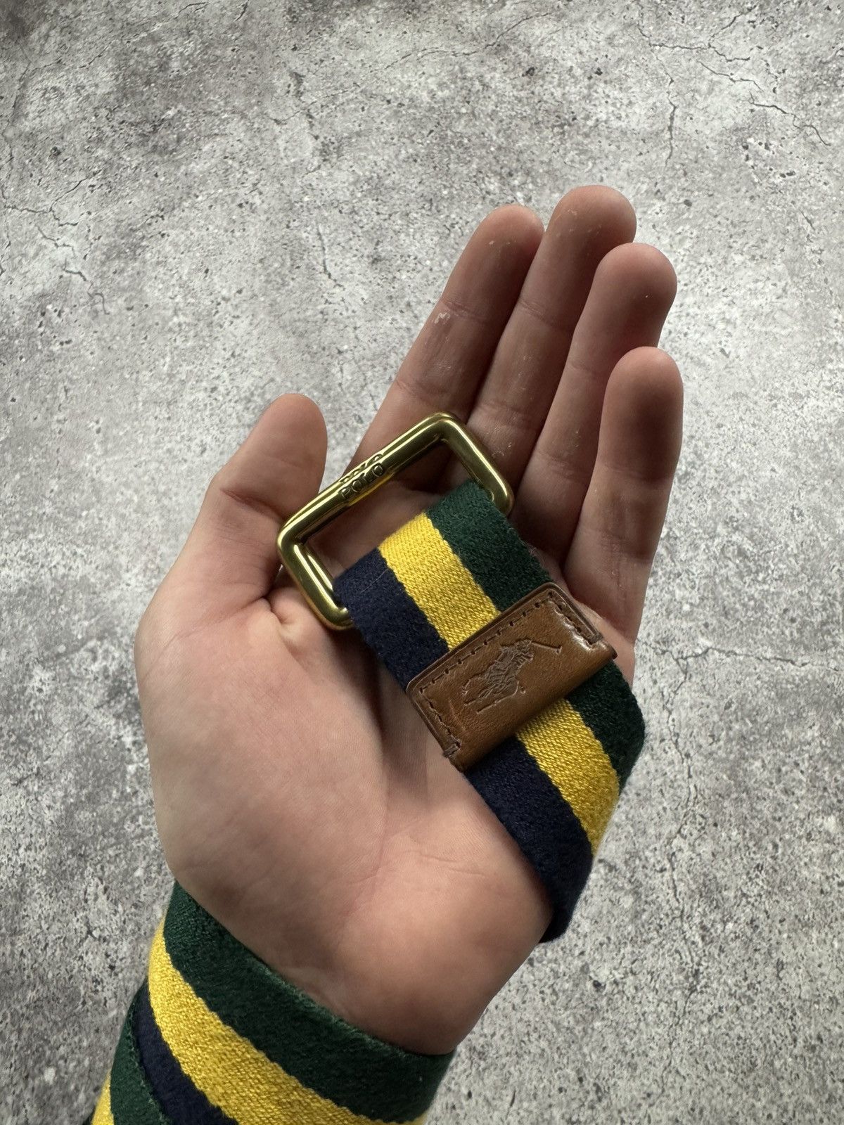 Polo Ralph Lauren Vintage Polo Ralph Lauren Striped Double D- Ring Belt Y2K Size ONE SIZE - 5 Thumbnail