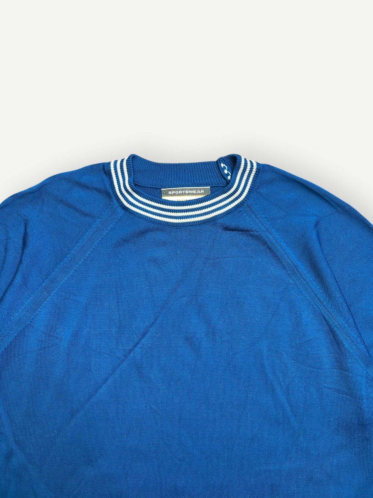 Vintage Vintage 70s Sportswear Short Sleeve Sweater Royal Size US L / EU 52-54 / 3 - 2 Thumbnail