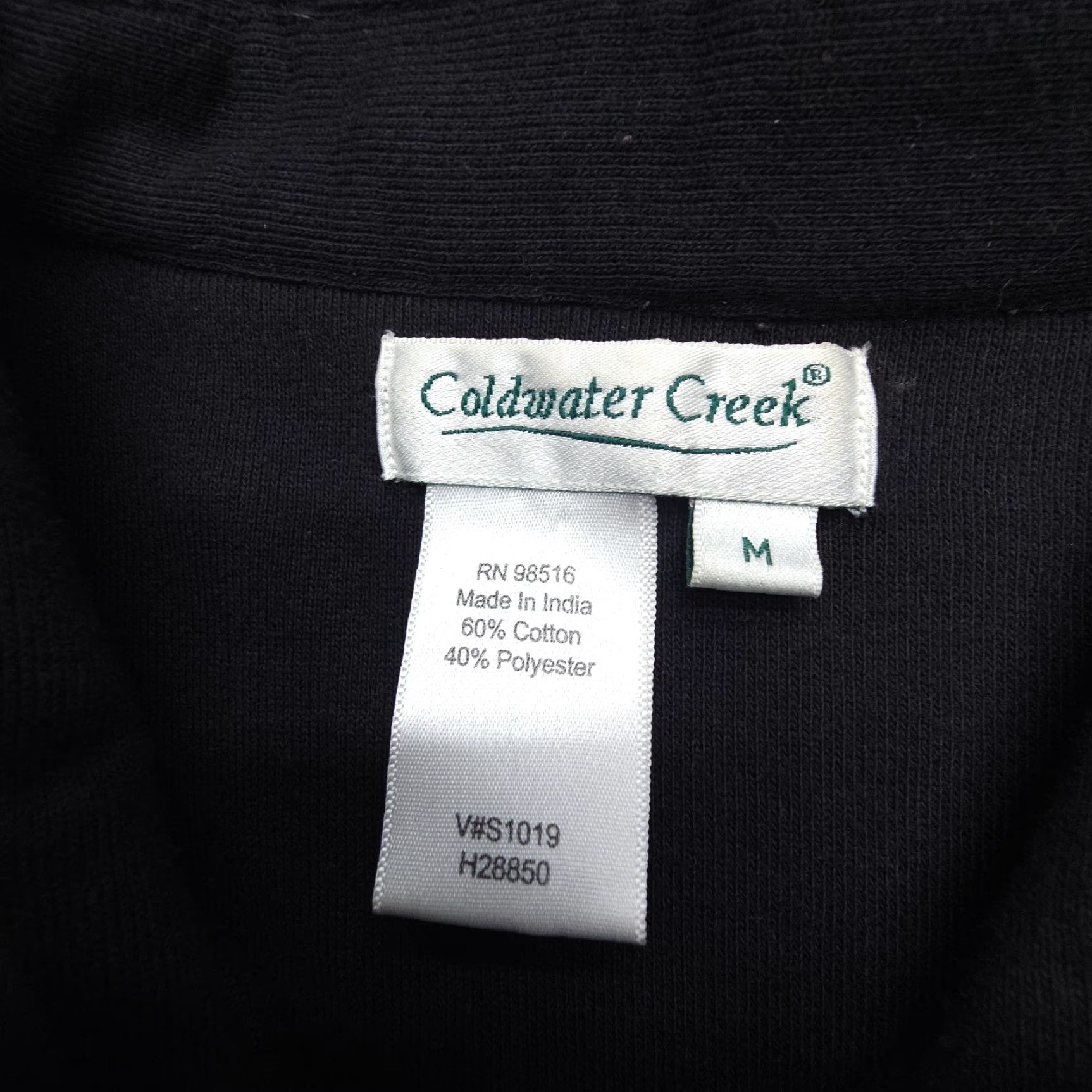 Coldwater Creek VINTAGE Coldwater Creek Button-Up Shirt Jacket Southwestern Geometric Beaded Embroidered Cotton Blend M Black Women Shirt/Jacket (Adult) M (Size) Size M / US 6-8 / IT 42-44 - 5 Thumbnail