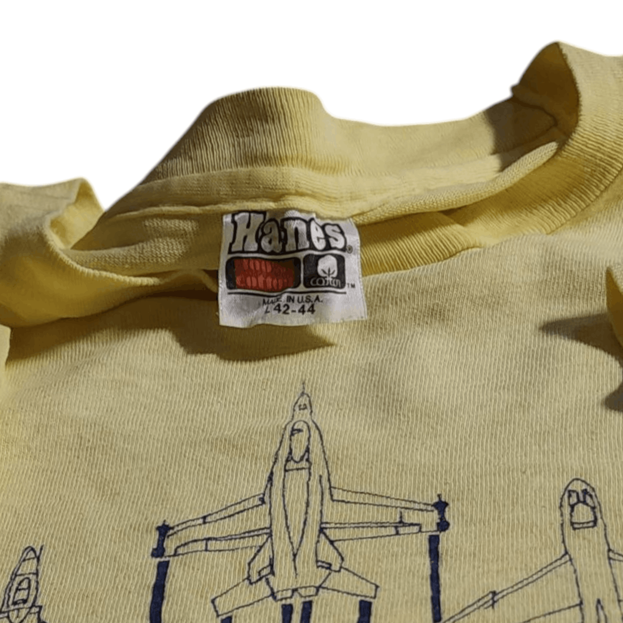 Hanes × Vintage Vintage 80s NAS Naval Air Station Lemoore CA shirt Hanes Tee Size US L / EU 52-54 / 3 - 3 Thumbnail