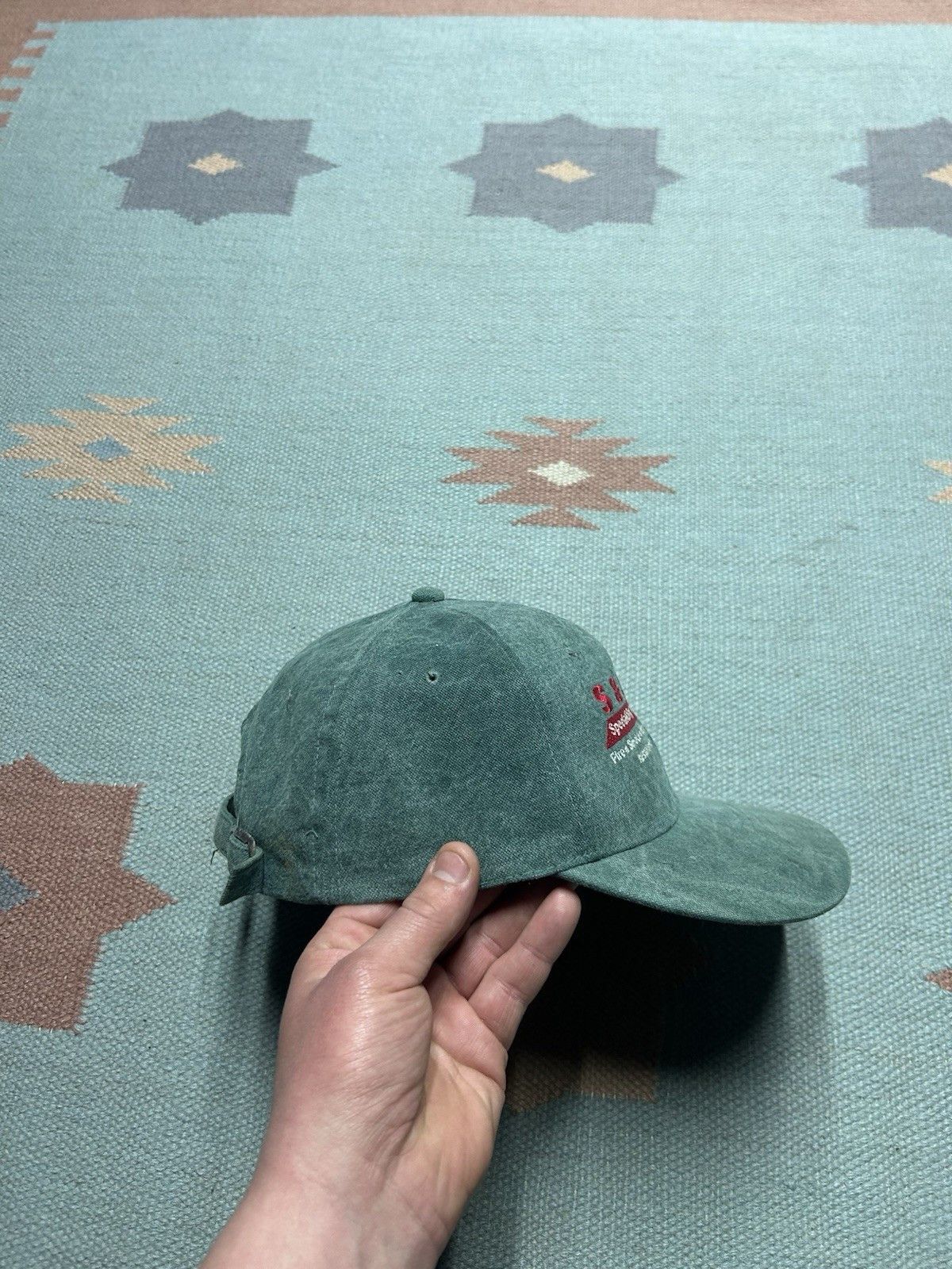 Vintage Vtg strapbac hat S&S contracting insurance stone wash canvas Size ONE SIZE - 11 Thumbnail