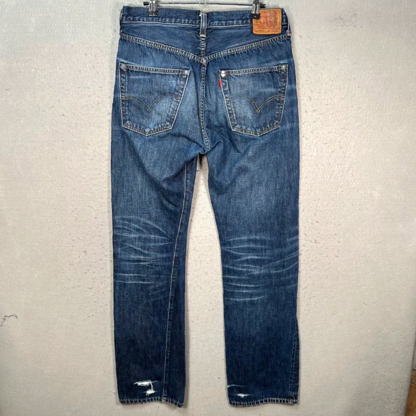 Levi's Levi'S 501 XX Jeans 32 x 30 Blue Denim Distressed Straight Mens Regular Size Type: Jeans Size US 32 / EU 48 - 2 Thumbnail