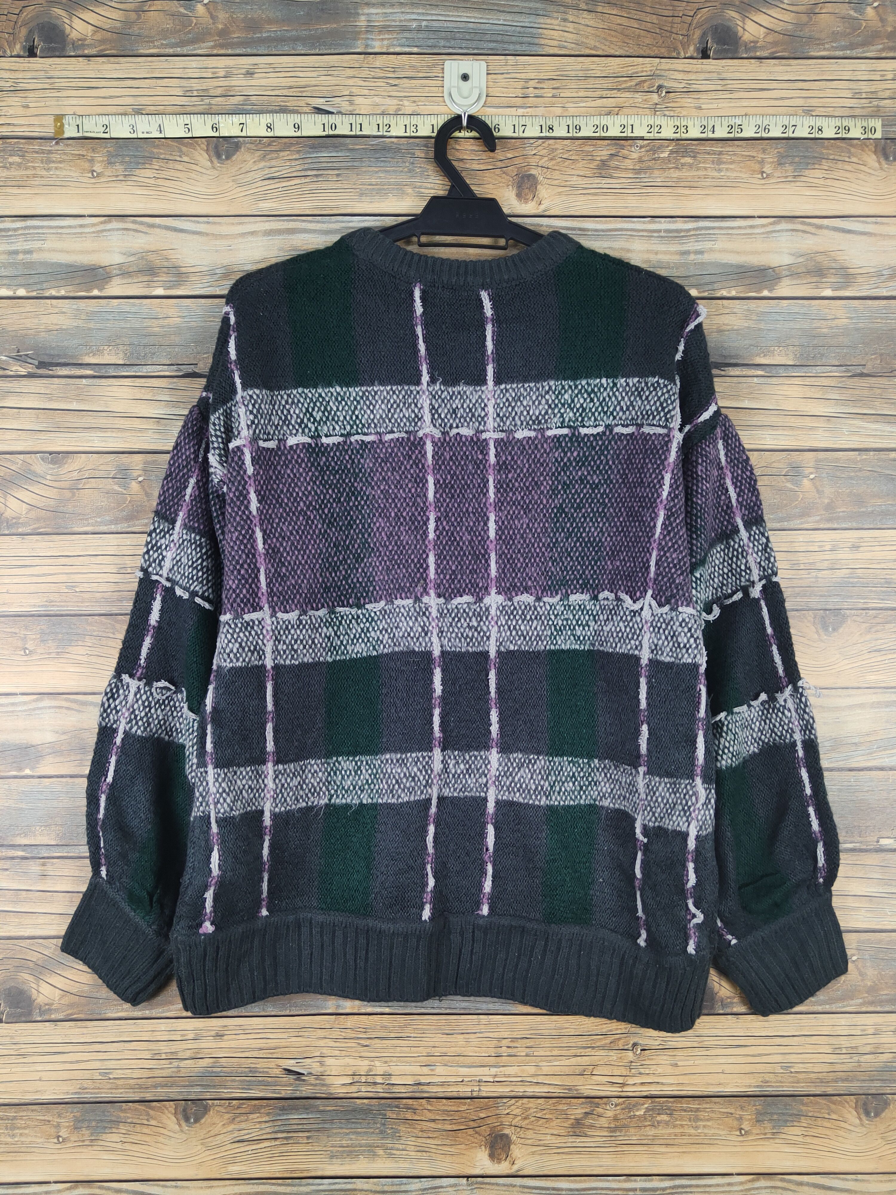 Japanese Brand KBF Dark Gray Pink Knitwear Sweatshirts #W1268 Size US M / EU 48-50 / 2 - 7 Thumbnail