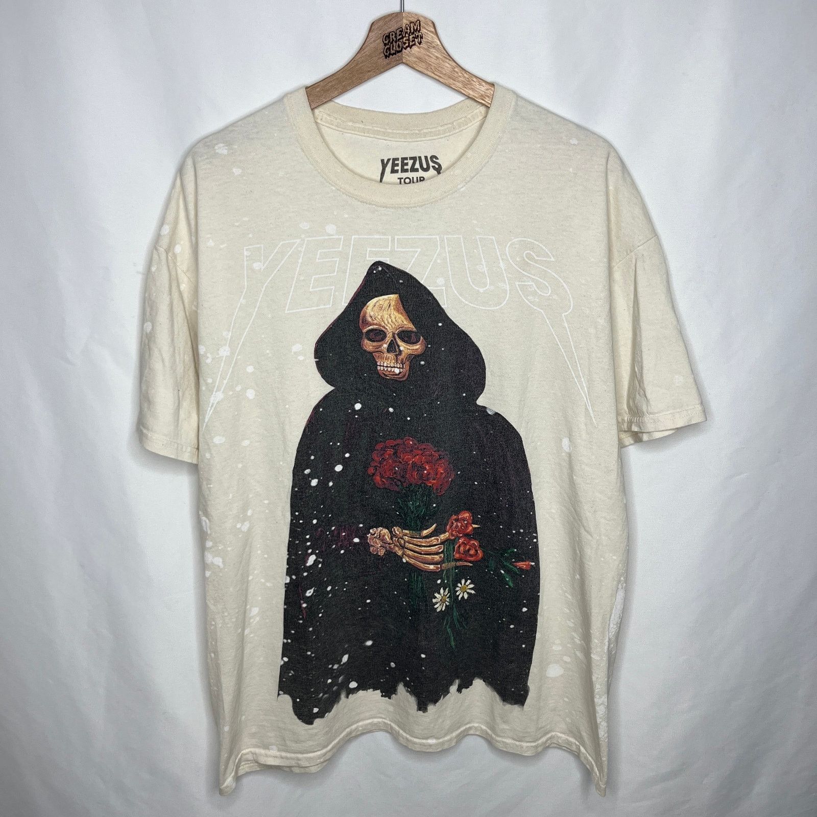 Ye Yeezy Season YZY Splatter Reaper Yeezus Tour Merch Tee