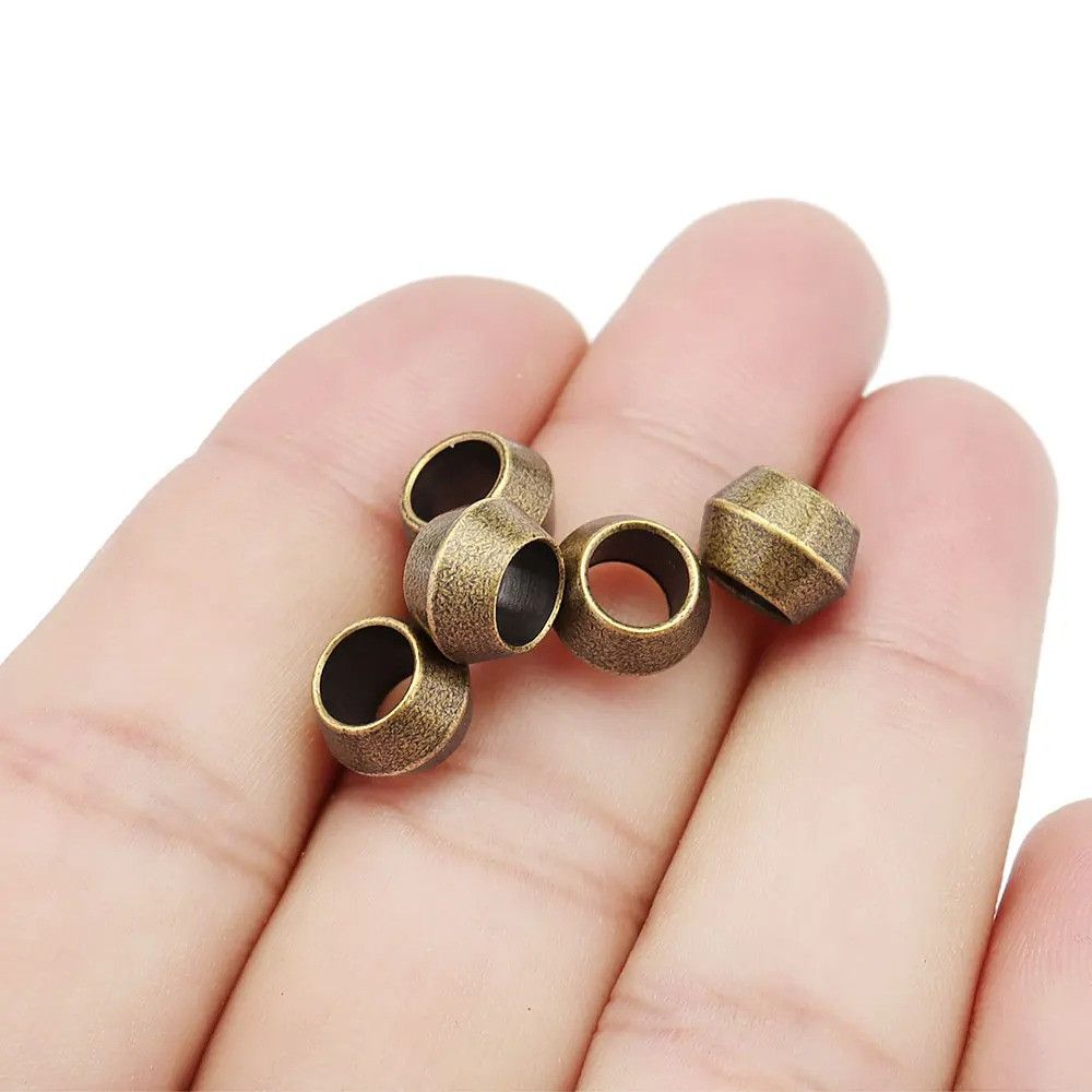 Handmade 10Pcs Small Brass Knife Beads Paracord Bead Zipper Umbrella Size ONE SIZE - 1 Thumbnail