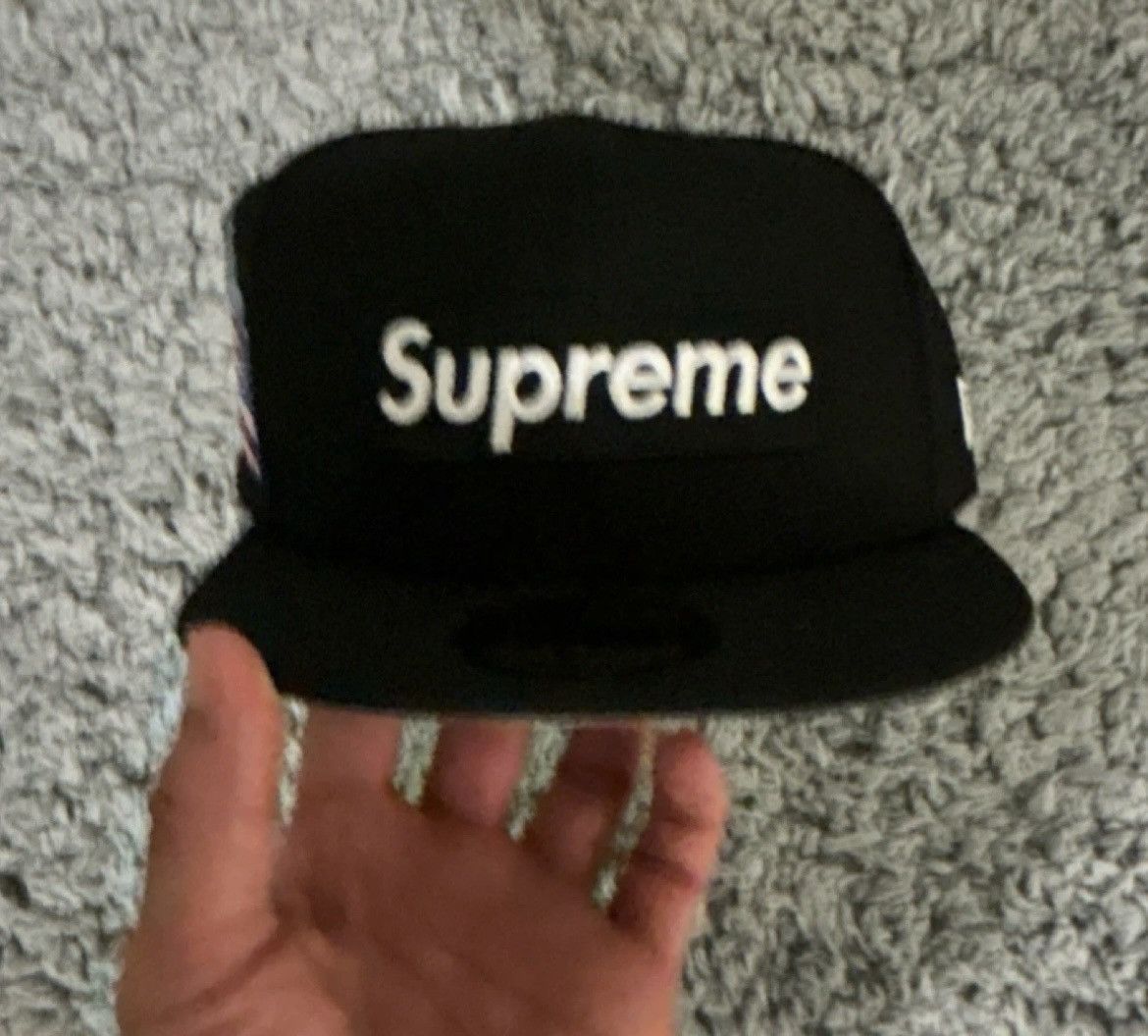 Supreme Supreme Shop Box Logo New Era NewYork 59Fifty Fitted Hat Size ONE SIZE - 2 Thumbnail