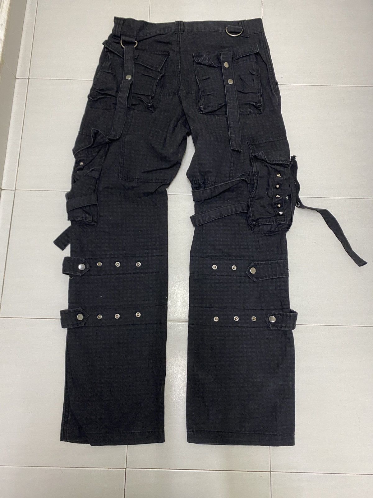 Vintage Vintage PLANET FIVE Bondage Punk Style Pants Size US 30 / EU 46 - 2 Thumbnail