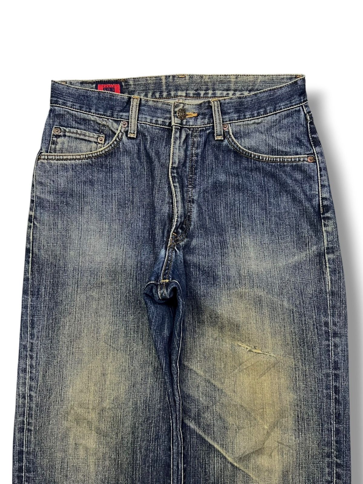 Edwin Baggy Vintage Edwin 503z - Faded Mud Wash, Distressed Denim Size US 30 / EU 46 - 4 Thumbnail