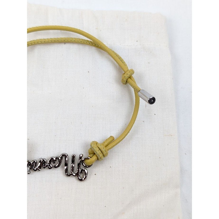 Marni o1rshd1 Size: M / Leather Logo Bracelet In Yellow Size ONE SIZE - 5 Thumbnail