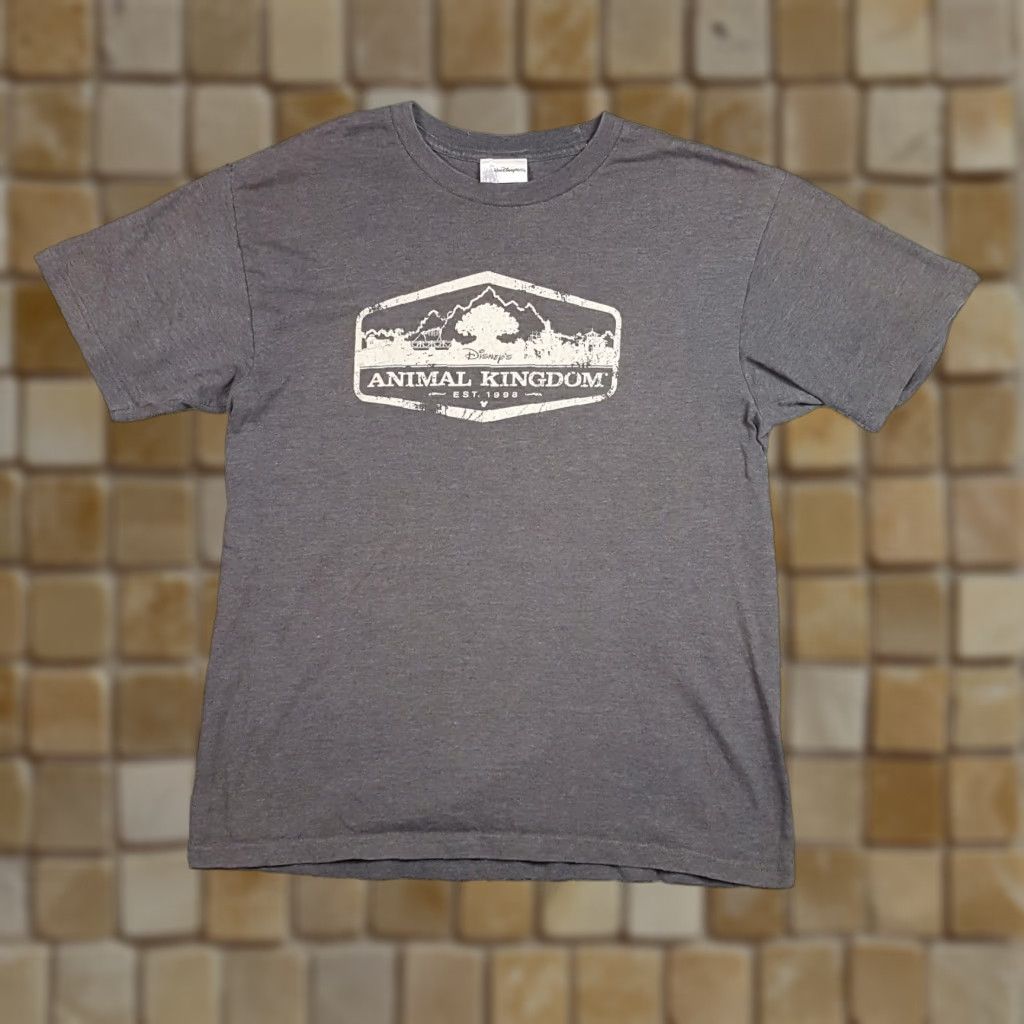 Disney VINTAGE Disney T-Shirt Animal Kingdom Cartoon Theme Park 90s Y2K Gray Medium Men’s Shirt Size US M / EU 48-50 / 2 - 1 Thumbnail