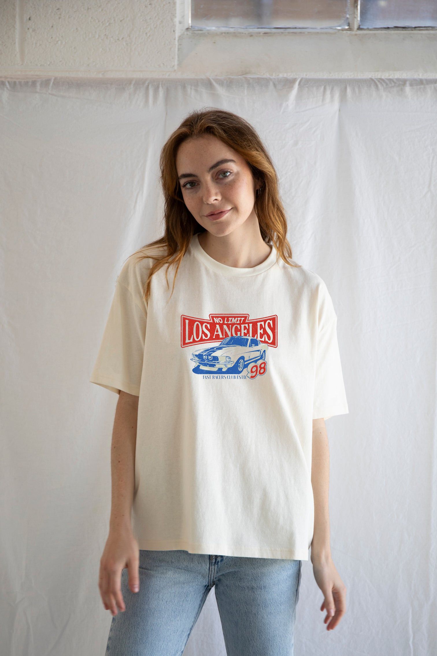 Designer × Vintage Classic Car Retro Graphic T-shirt Size M / US 6-8 / IT 42-44 - 1 Thumbnail