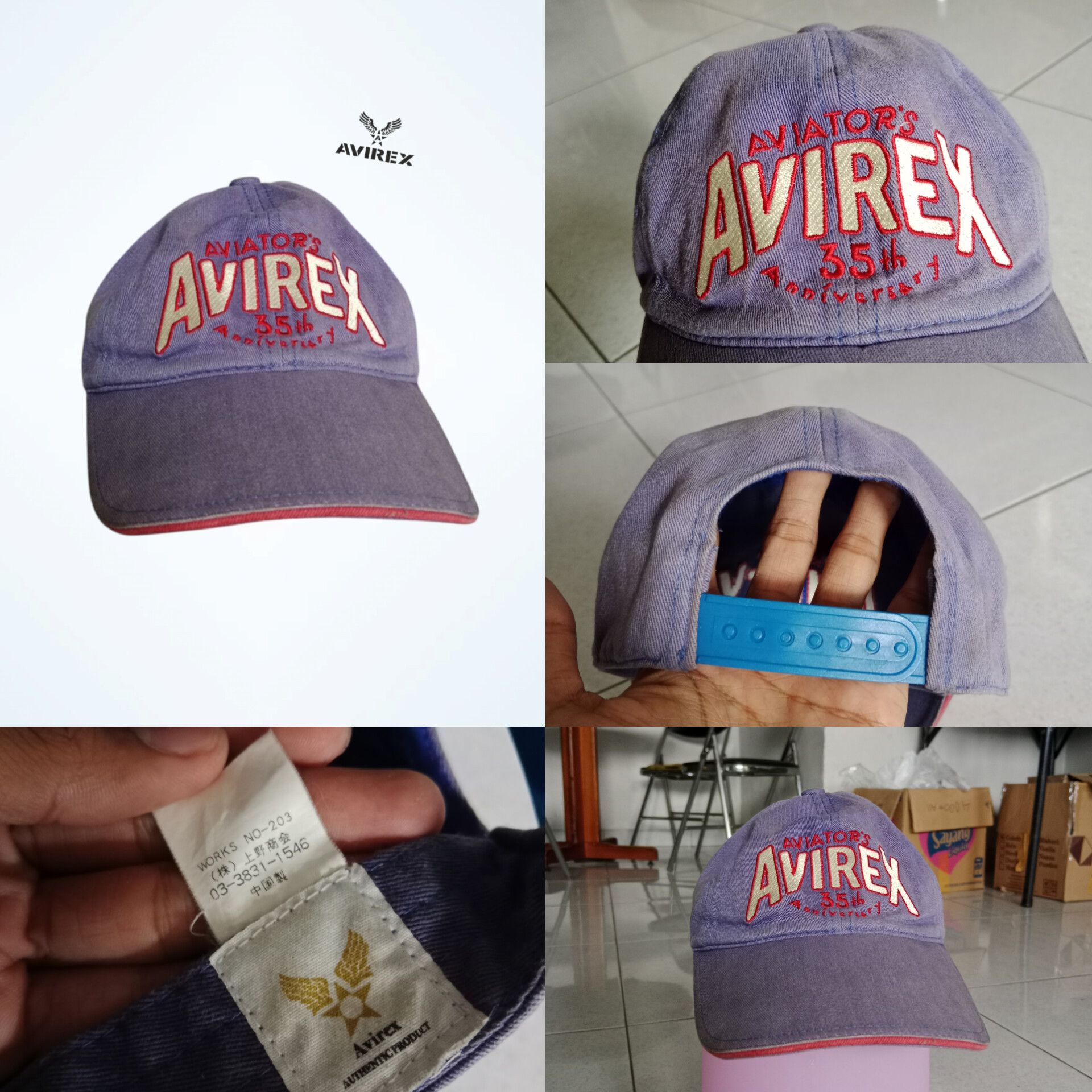 Avirex BASEBALL CAP AVIREX VINTAGE SPECIAL ANNIV 35TH Size ONE SIZE - 5 Thumbnail