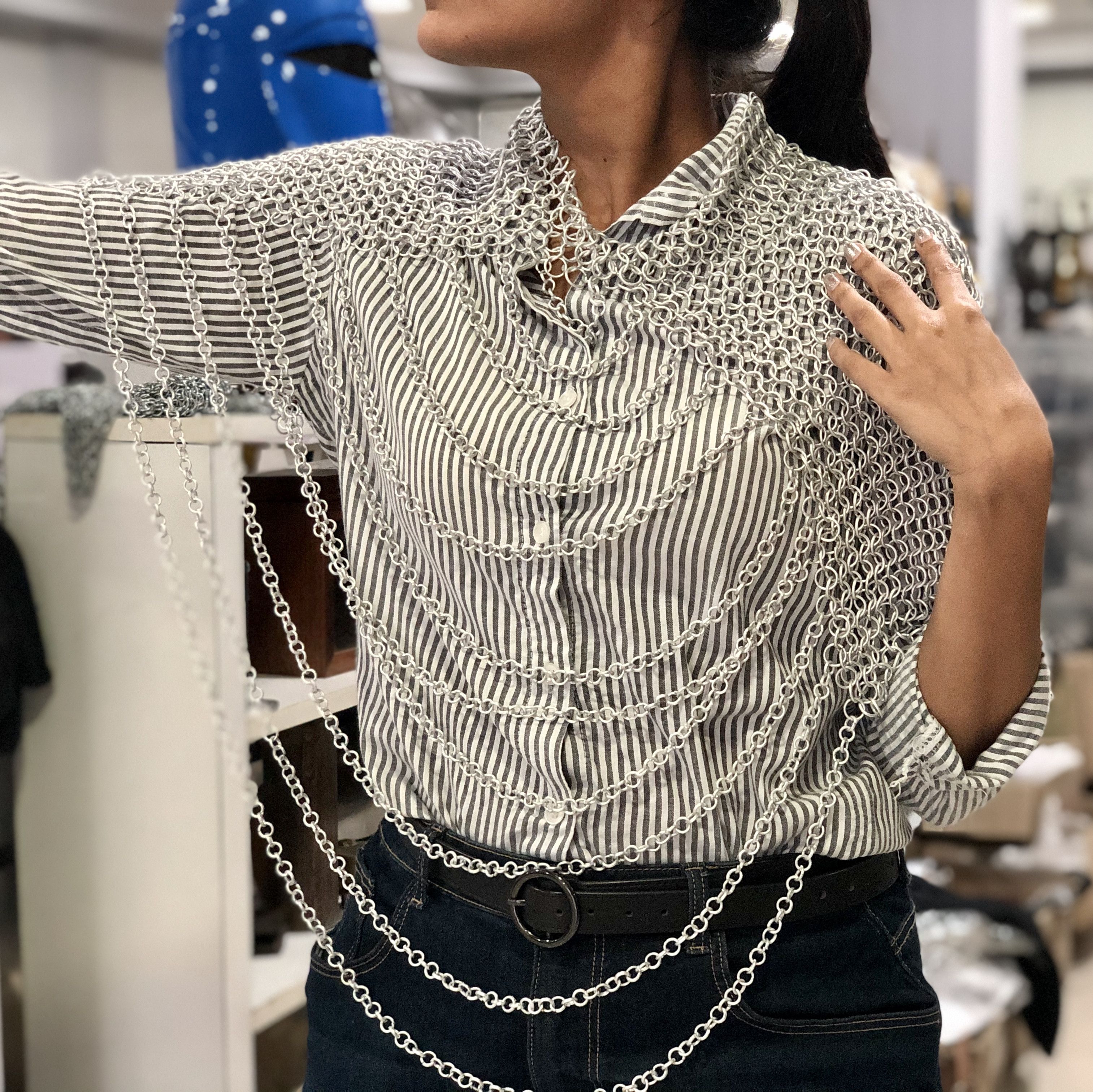 Other Aluminum Chainmail Shoulder Top Size ONE SIZE - 4 Thumbnail