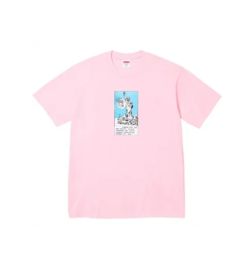 Supreme Liberty Tee Light Pink Size Large