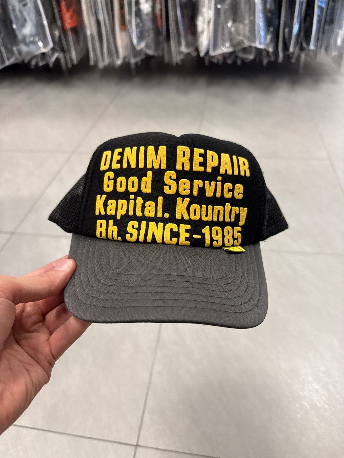 Kapital × Kapital Kountry KAPITAL WORKING CLASS HERO TRUCKER HAT