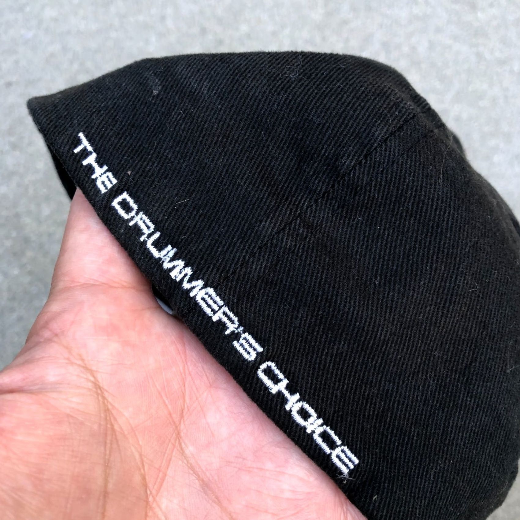 Vintage YUPOONG THE DRUMMER'S CHOICE Fitted Hat Men's L/XL Black Cap Embroidered Size ONE SIZE - 4 Thumbnail