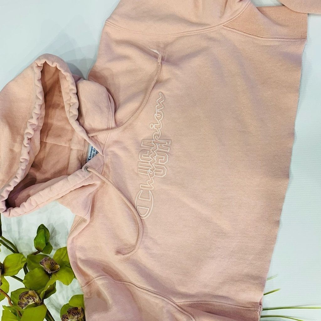 Champion Champion Pink Crop top Hoodie Size L Size L / US 10 / IT 46 - 7 Thumbnail