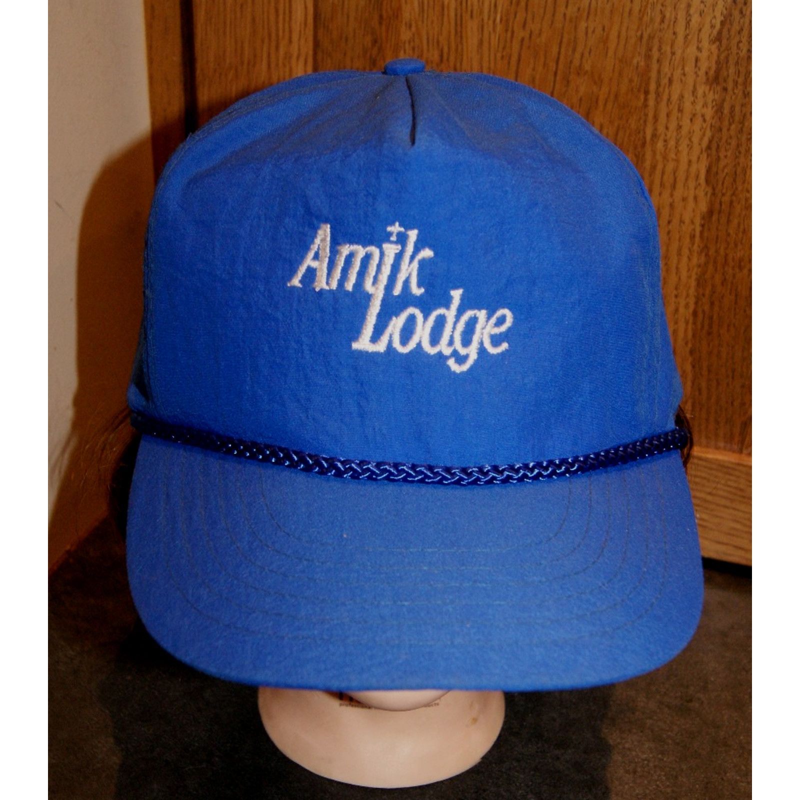 Vintage VTG Amik Lodge Deer Lake Ontario Canada Rope Trucker Hat Cap Size ONE SIZE - 2 Thumbnail