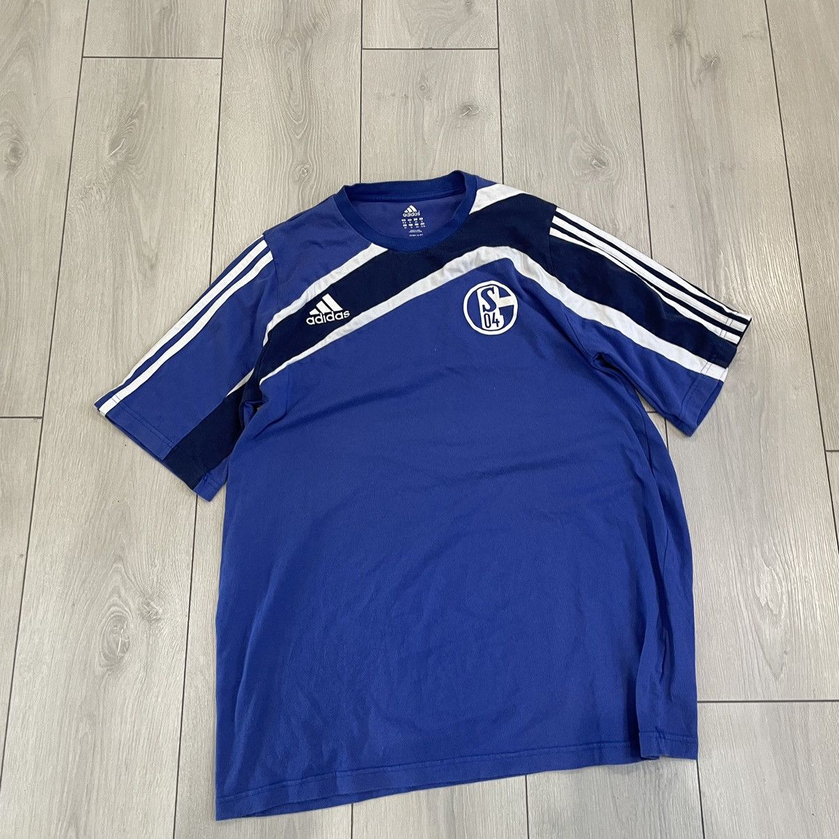 Adidas × Vintage Adidas Schalke 90s tee jersey shirt blokecore football socce Size US XL / EU 56 / 4 - 1 Thumbnail