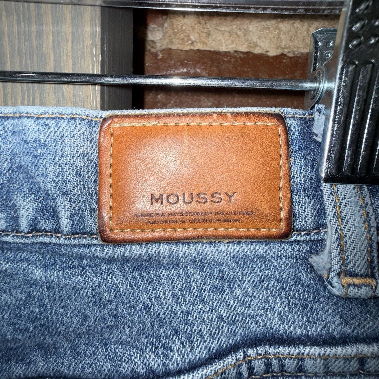 MOUSSY Moussy MVS SW Flare Jean Medium Blue Wash Japan Made Sz 25 Size 25" / US 0 / IT 36 - 5 Thumbnail