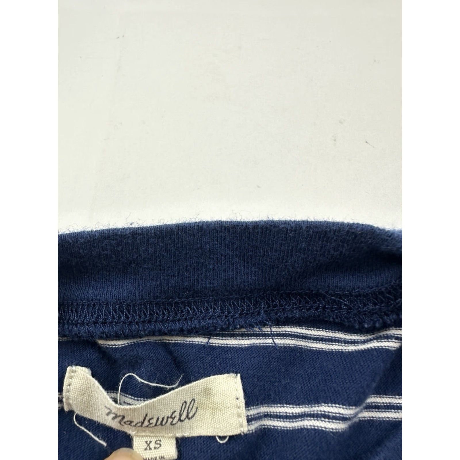 Madewell Madewell Dress Womens XS Blue Striped Tee Shirt Pullover Epperson Size XS / US 0-2 / IT 36-38 - 3 Thumbnail
