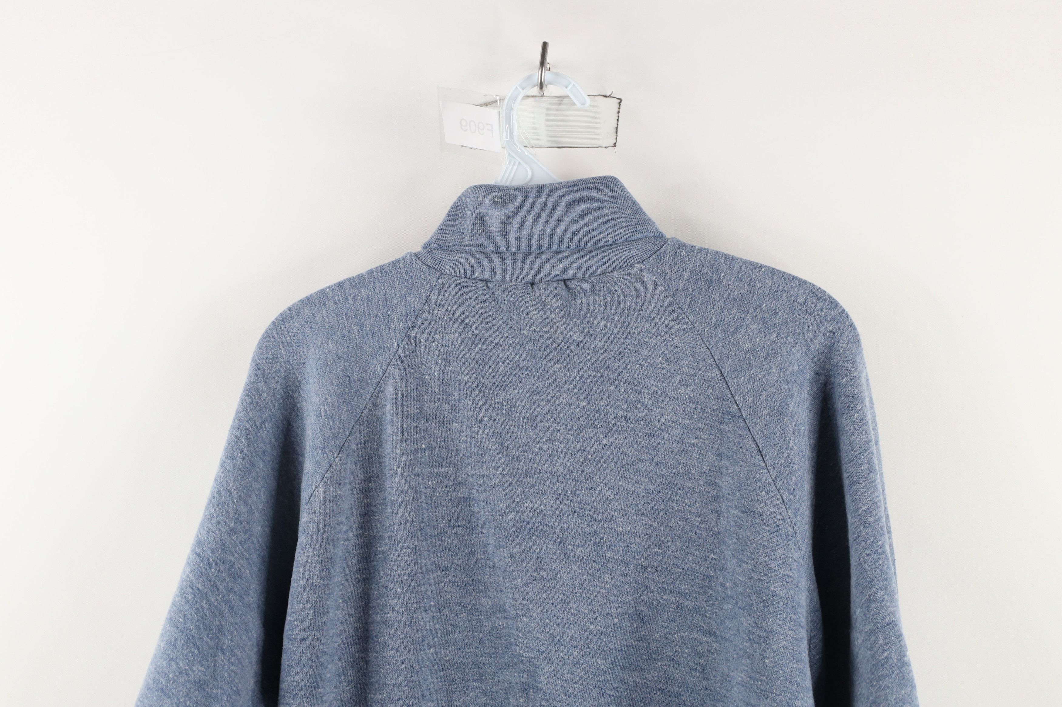 Vintage Vintage 60s 70s Streetwear Turtleneck Sweatshirt Blue USA Size US XL / EU 56 / 4 - 9 Thumbnail