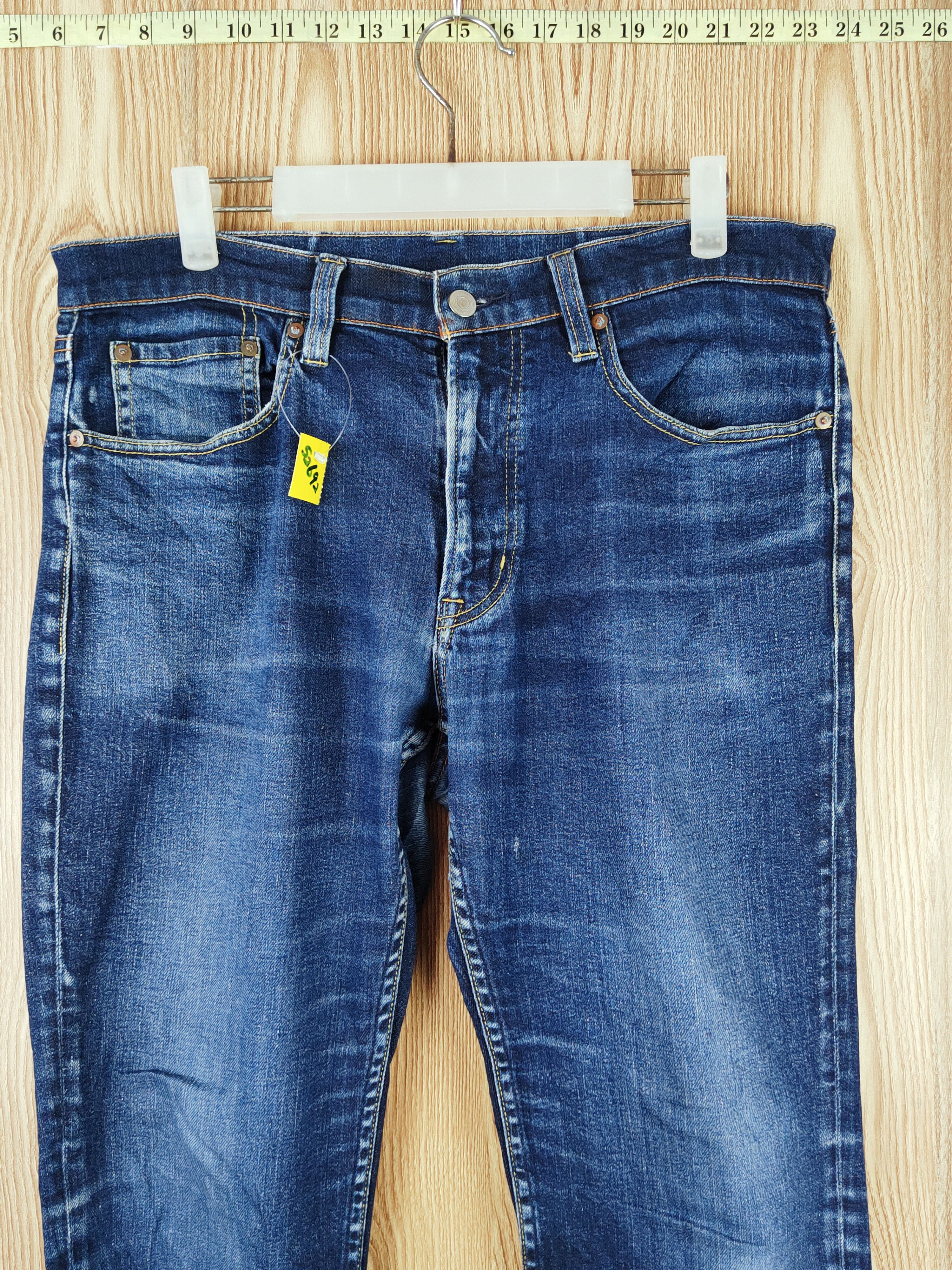 Japanese Brand Japanese Brand Dark Blue Distressed Ripped Jeans #S2692 Size US 34 / EU 50 - 2 Thumbnail