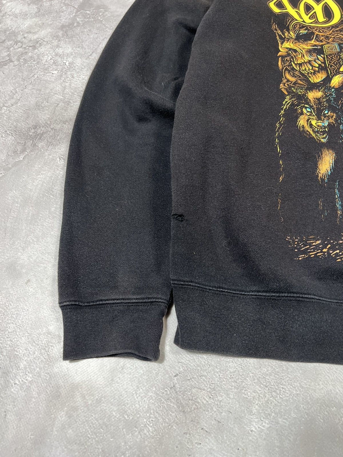 Band Tees Vintage Amon Amarth Distressed Baggy Hoodie Size US XL / EU 56 / 4 - 5 Thumbnail