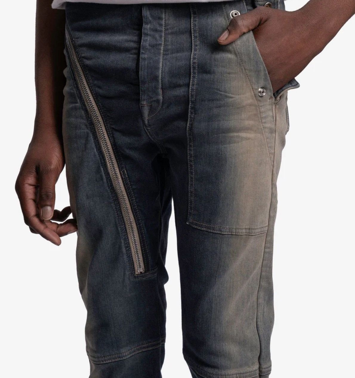 Rick Owens × Rick Owens Drkshdw FW22 Mineral Pearl Degrade Aircuts Size US 34 / EU 50 - 8 Thumbnail