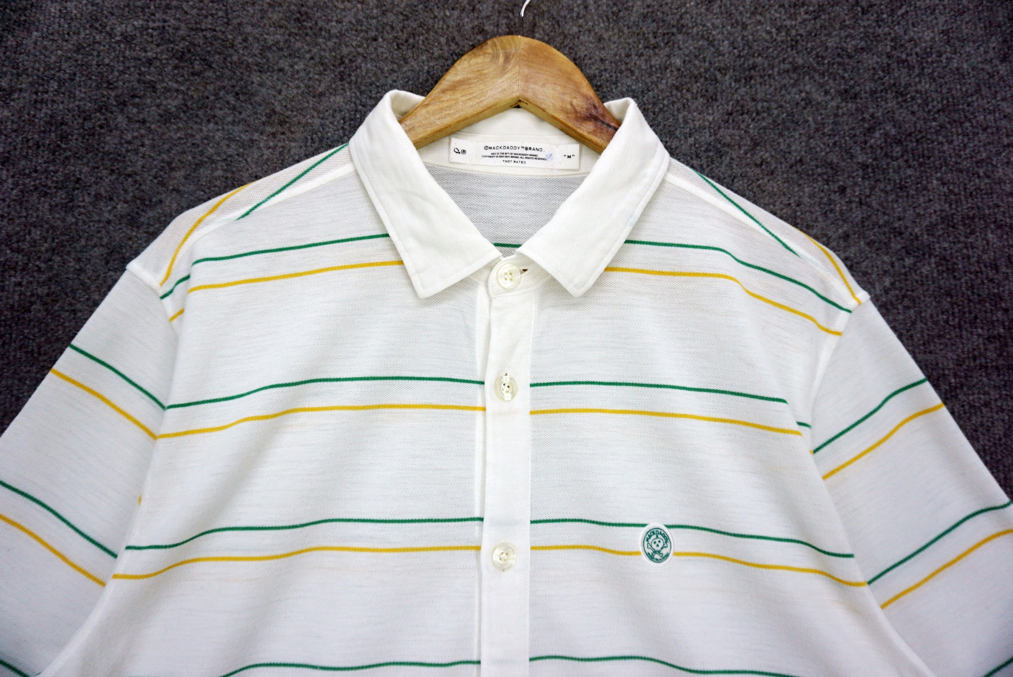 Japanese Brand Mackdaddy Japan Shirt Size M Striped Button Down Polo Shirt Size US M / EU 48-50 / 2 - 3 Thumbnail